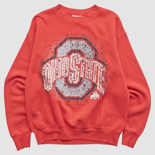 Ohio State Buckeyes Lee Apparel 90s Pullover Sweatshirt - Red - M by Fanatics Real Vintage