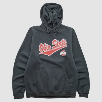 Ohio State Buckeyes NCAA 2010s Hooded Pullover Sweatshirt - Black - M by Fanatics Real Vintage