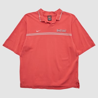 Ohio State Buckeyes Nike 2000s Polo - Red - XL by Fanatics Real Vintage