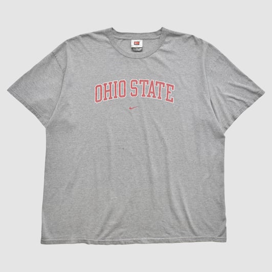 Ohio State Buckeyes Nike 2000s T-shirt - Gray - 2XL by Fanatics Real Vintage
