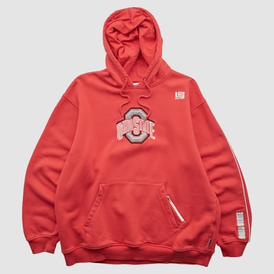 Ohio State Buckeyes Nike 2010s Hooded Pullover Sweatshirt - Red - M by Fanatics Real Vintage