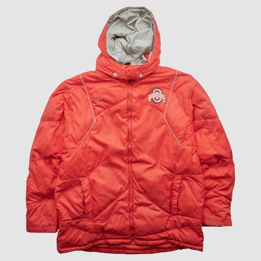 Ohio State Buckeyes Nike 90s Hooded Pullover Jacket - Red - XL by Fanatics Real Vintage