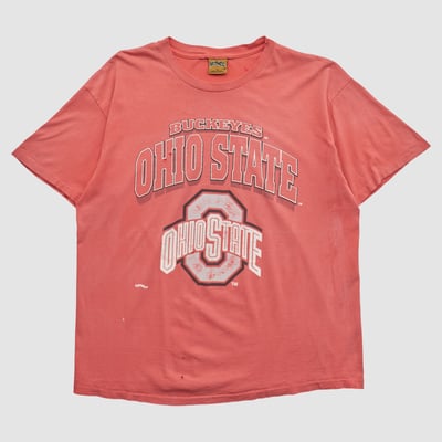 Ohio State Buckeyes Nutmeg Mills 90s T-shirt - Red - XL by Fanatics Real Vintage