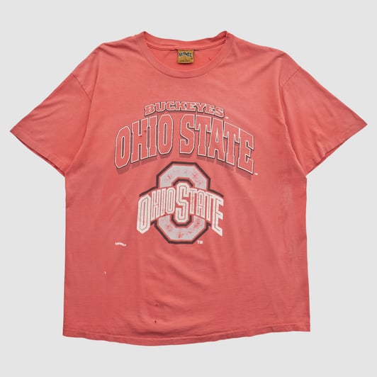 Ohio State Buckeyes Nutmeg Mills 90s T-shirt - Red - XL by Fanatics Real Vintage