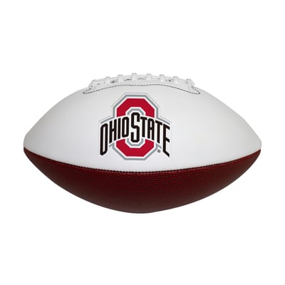 Ohio State Buckeyes Official Size Logo Autograph Football