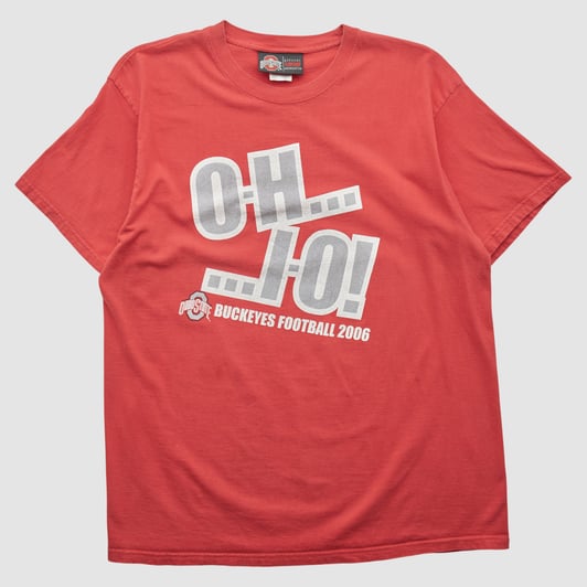 Ohio State Buckeyes Ohio State Official Team Shop Merchandise 2006 T-shirt - Red - L by Fanatics Real Vintage