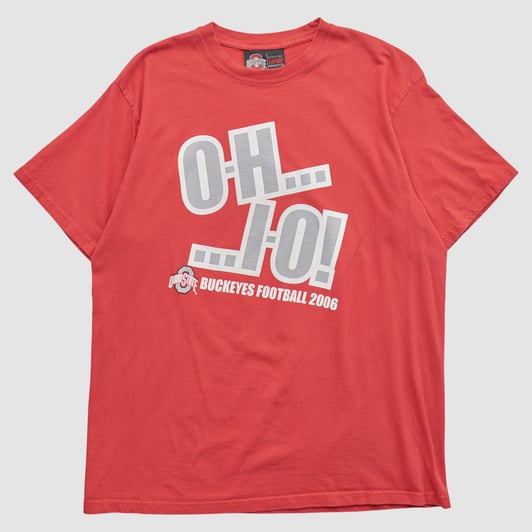 Ohio State Buckeyes Ohio State Official Teamshop 2006 T-shirt - Red - M by Fanatics Real Vintage