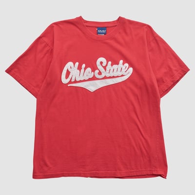 Ohio State Buckeyes Old Varsity Brand 2000s T-shirt - Red - L by Fanatics Real Vintage