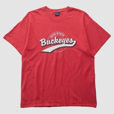 Ohio State Buckeyes Old Varsity Brand 2000s T-shirt - Red - M by Fanatics Real Vintage