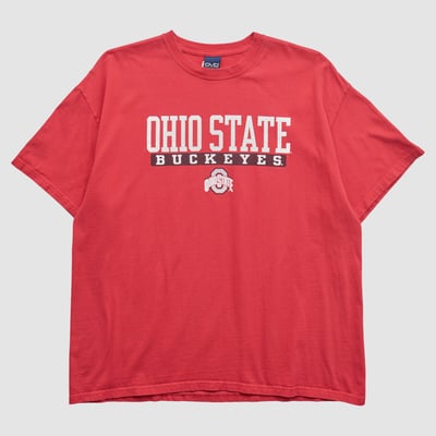 Ohio State Buckeyes Old Varsity Brand 2000s T-shirt - Red - XL by Fanatics Real Vintage