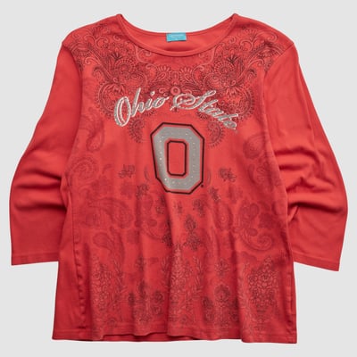 Ohio State Buckeyes P. Michael 2000s T-shirt - Red - XL by Fanatics Real Vintage