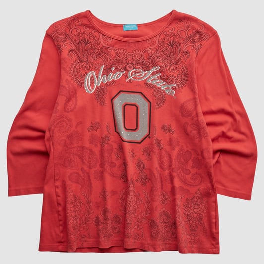 Ohio State Buckeyes P. Michael 2000s T-shirt - Red - XL by Fanatics Real Vintage
