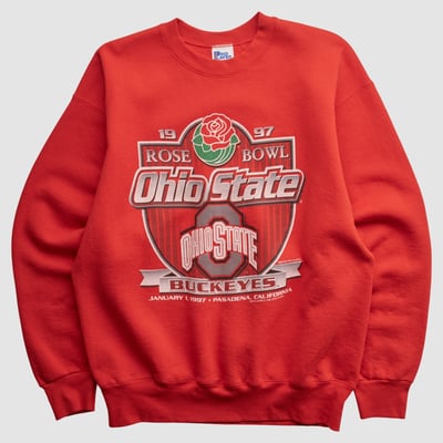 Ohio State Buckeyes Pro Player 1997 Pullover Sweatshirt - Red - M by Fanatics Real Vintage