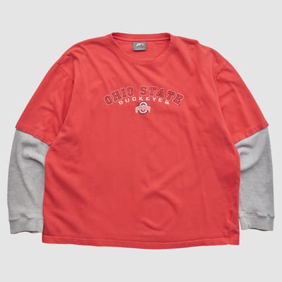 Ohio State Buckeyes Pro Player 2000s Long Sleeve T-shirt - Red - 2XL by Fanatics Real Vintage