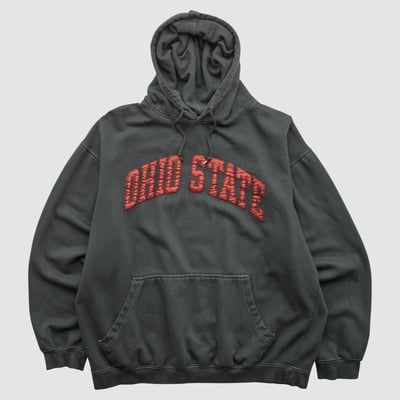 Ohio State Buckeyes Red Oak Sportswear 2010s Hooded Pullover Sweatshirt - Black - L by Fanatics Real Vintage