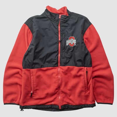 Ohio State Buckeyes Reebok 2000s Full Zip Jacket - Red - S by Fanatics Real Vintage