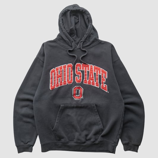 Ohio State Buckeyes Reebok 2010s Hooded Pullover Sweatshirt - Black - M by Fanatics Real Vintage