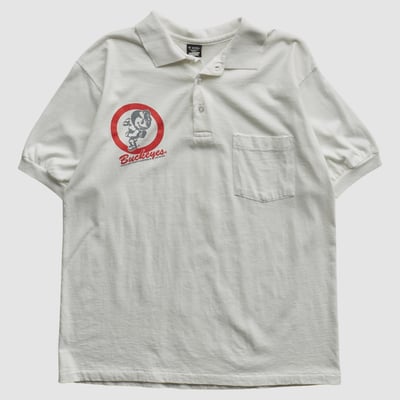 Ohio State Buckeyes Screen Stars Best 1992 Polo - White - S by Fanatics Real Vintage