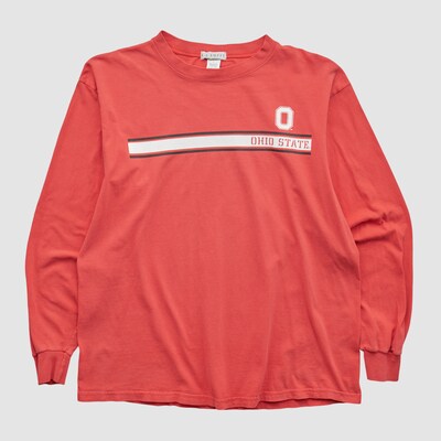 Ohio State Buckeyes Soffe 2000s Long Sleeve T-shirt - Red - M by Fanatics Real Vintage