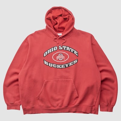 Ohio State Buckeyes Sport Attack 2000s Hooded Pullover Sweatshirt - Red - M by Fanatics Real Vintage
