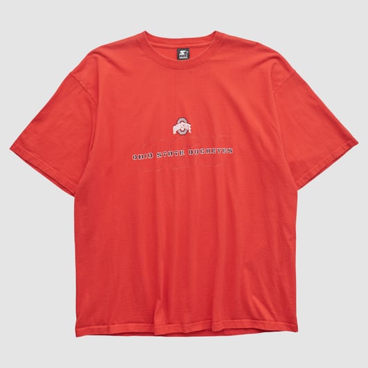 Ohio State Buckeyes Starter 2000s T-shirt - Red - 2XL by Fanatics Real Vintage