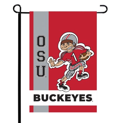 Ohio State Buckeyes Team Garden Flag