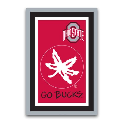 Ohio State Buckeyes Team Logo Garden Flag