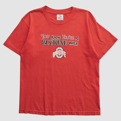 Ohio State Buckeyes Tri-Lake Sportswear 2000s T-shirt - Red - M by Fanatics Real Vintage