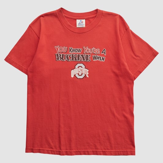 Ohio State Buckeyes Tri-Lake Sportswear 2000s T-shirt - Red - M by Fanatics Real Vintage