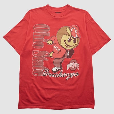 Ohio State Buckeyes TSI Sportswear 90s T-shirt - Red - 2XL by Fanatics Real Vintage