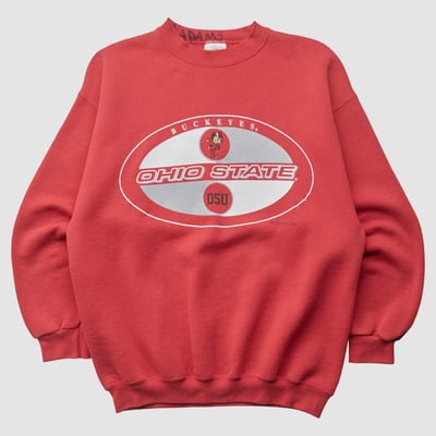 Ohio State Buckeyes Tultex 90s Pullover Sweatshirt - Red - S by Fanatics Real Vintage