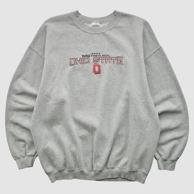 Ohio State Buckeyes Ultra Cotton 2003 Pullover Sweatshirt - Heather Gray - L by Fanatics Real Vintage