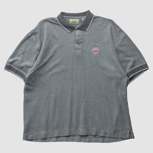 Ohio State Buckeyes Vesi Sportswear 90s Polo - Heather Gray - XL by Fanatics Real Vintage