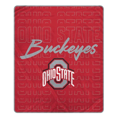 Ohio State Buckeyes Pegasus Echo Script Fade 50" x 60" Ultra Soft Throw Blanket