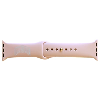 Ohio State Buckeyes 42-44mm Color Apple Watch Wrist Band - Pink