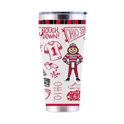 Ohio State Buckeyes The Memory Company 30oz. Sketchpad Stainless Steel Tumbler