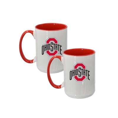 Ohio State Buckeyes The Memory Company Two-Piece 15oz. Logo Coffee Mug Set