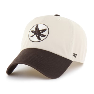 Ohio State Buckeyes '47 Unisex Clean Up Adjustable Hat - Natural/Brown
