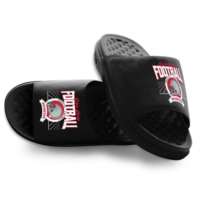 Ohio State Buckeyes ISlide Unisex Football Kickoff Motive Slide Sandals - Black
