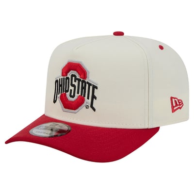 Ohio State Buckeyes New Era Unisex 9FIFTY A-Frame Snapback Hat - White/Scarlet