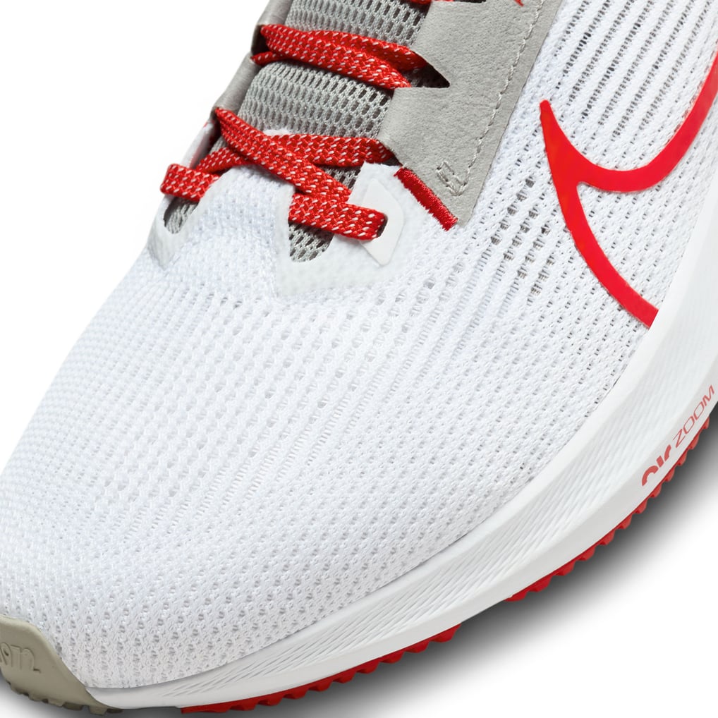  Ohio State Buckeyes Nike Unisex Zoom Pegasus 40 Running Shoe - White
