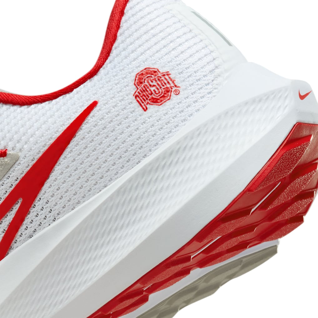  Ohio State Buckeyes Nike Unisex Zoom Pegasus 40 Running Shoe - White