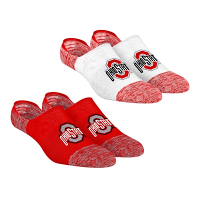 Ohio State Buckeyes Rock Em Unisex Two-Pack Marl No-Show Socks