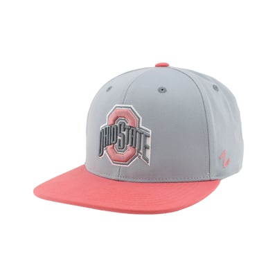  Ohio State Buckeyes Zephyr Unisex Pastel Fitted Hat - Gray