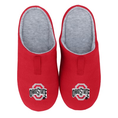 Ohio State Buckeyes ZooZatz Unisex Ribbed Slide Slippers