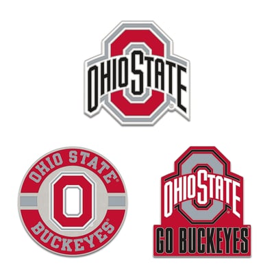 Ohio State Buckeyes WinCraft Three-Piece Collector Pin Set
