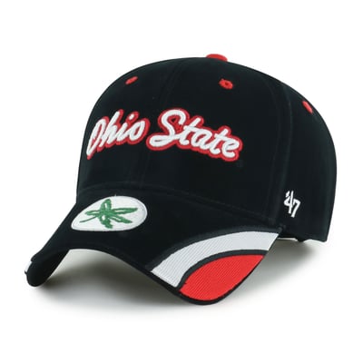 Ohio State Buckeyes '47 Women's Velvet Denim Script MVP Adjustable Hat - Black