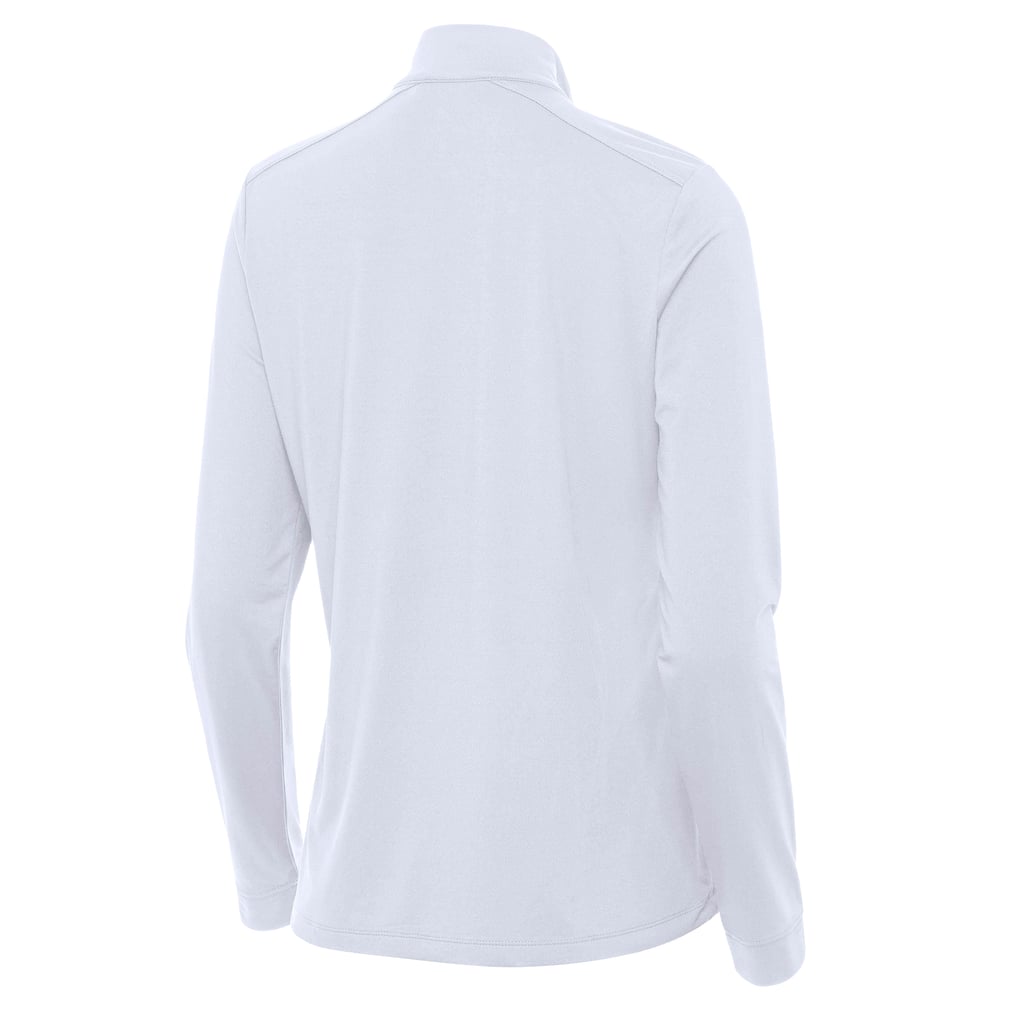 Ohio State Buckeyes Antigua Women's Intent Quarter-Zip Top - White