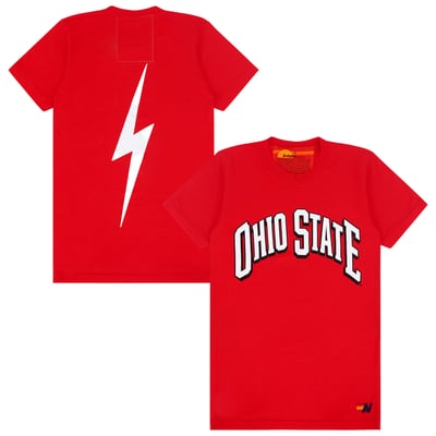 Ohio State Buckeyes Aviator Nation Women's Tri-Blend T-Shirt - Scarlet