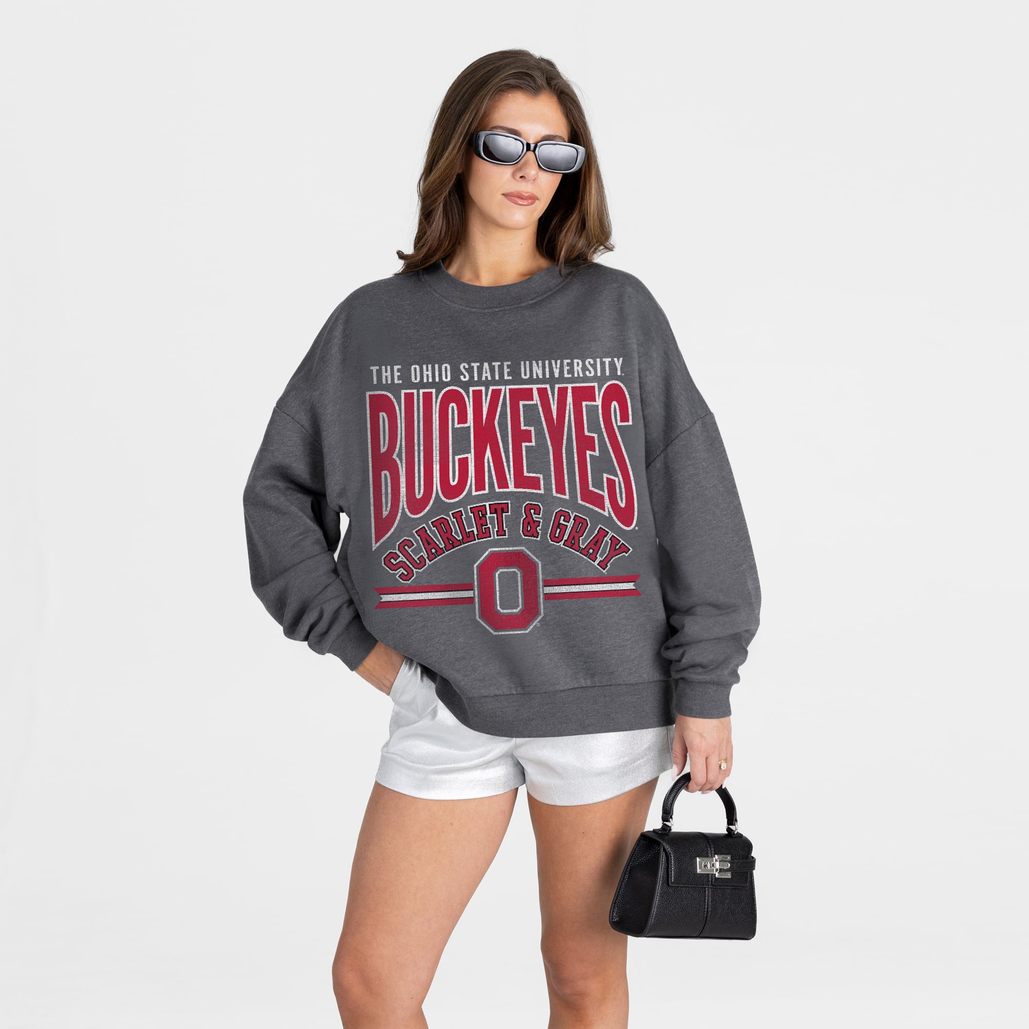 Gameday Couture Women's Kickoff Classic Sweatshirt Charcoal